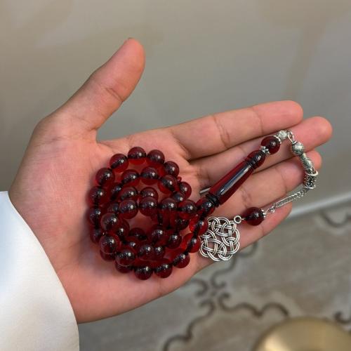 سبحة طربزونة -عنابي