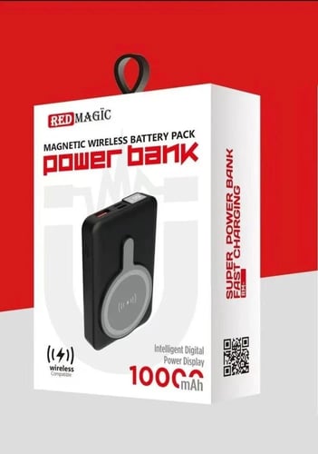 Wireless power bank with 10000 mAh capacity suppor...
