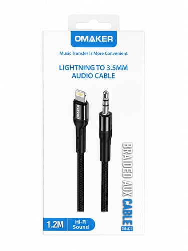 OMAKER Lightning to 3.5MM AUX Cable OM-A70