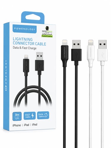 Powerology Lightning Connector Cable 3M – Lightnin...