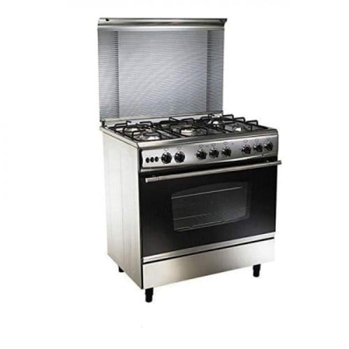 يوني غاز فرن غاز - 5 شعلات - 60x90 سم - فضي - C609...