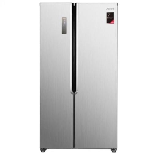 أرو ثلاجة مع فريزر جانبي - 18.4 قدم مكعب - ستيل -...