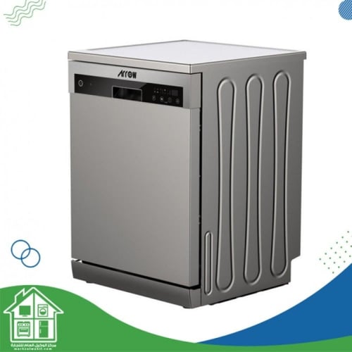 أرو غسالة أطباق - 8 كغ - 14 مكان - 6 برامج - فضي -...