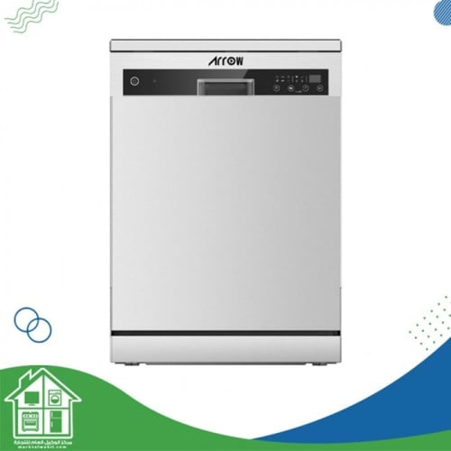 أرو غسالة أطباق - 8 كغ - 14 مكان - 6 برامج - فضي -...