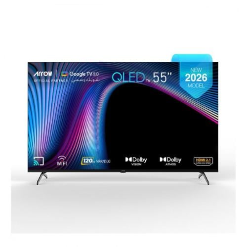 أرو شاشة ذكية 55 بوصة 4K QLED أندرويد 120 هرتز- RO...