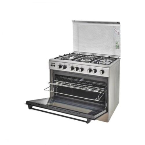 كيون فرن غاز 90x60 سم - 5 شعلات - تشغيل ذاتي - ستا...