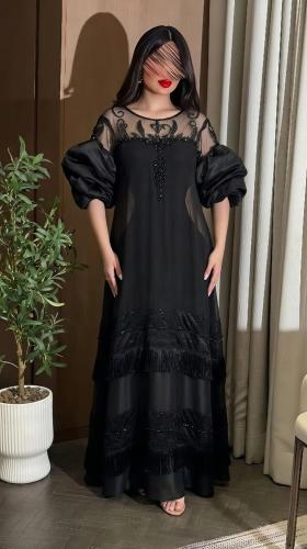 فستان سهره جورجيت بطانه تفته تطريز يدوي