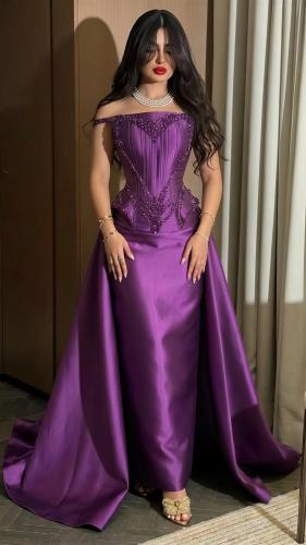 فستان سهره ميكادو تطريز يدوي