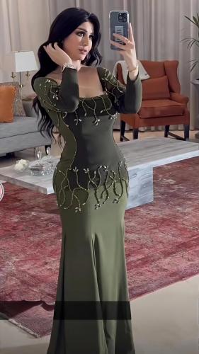 فستان سهره باربي تطريز يدوي يدوي