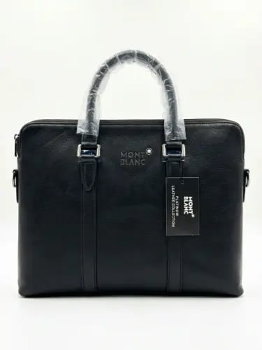 Montblanc Leather Briefcase Black