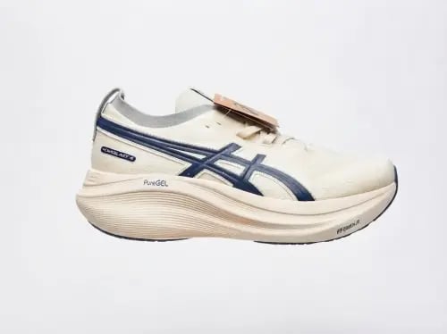 Asics Gel-Nimbus 26 Running Shoes Cream Navy