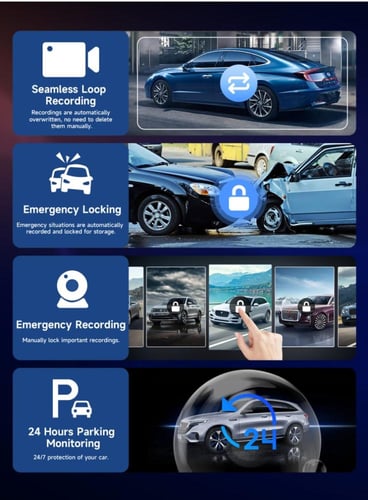 كاميرا داش كام + شاشة 10/11