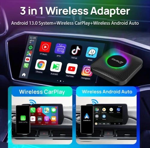 جهاز Carplay ـ 3 في 1 (آندرويد 13)
