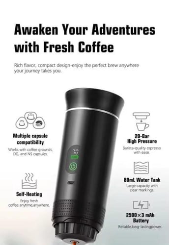 آلة قهوة 3 في 1 المحمولة