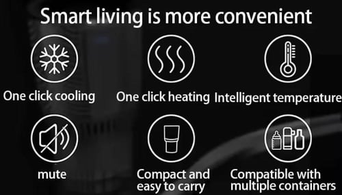 جهاز حامل الأكواب 2 في 1 الذكي