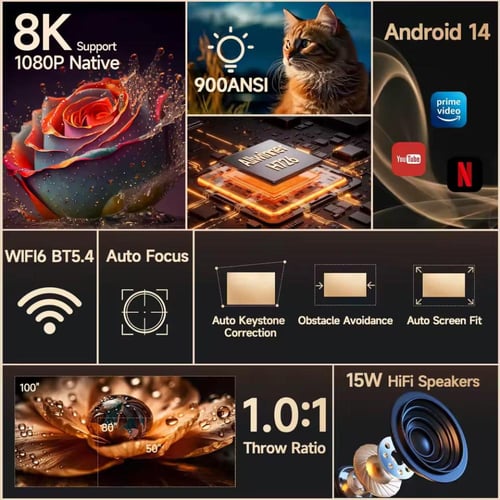 جهاز البروجكتر الذكي 900ANSI