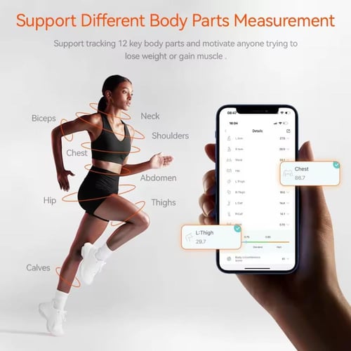 شريط قياس ذكي للجسم