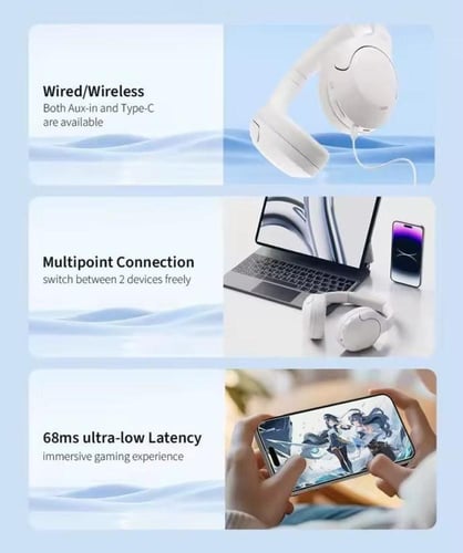 سماعة رأس QCY لاسلكية BT5.3