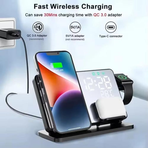 محطة شحن لاسلكية 4 في 1 30W