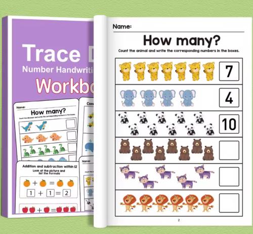 Interactive Preschool Math Book