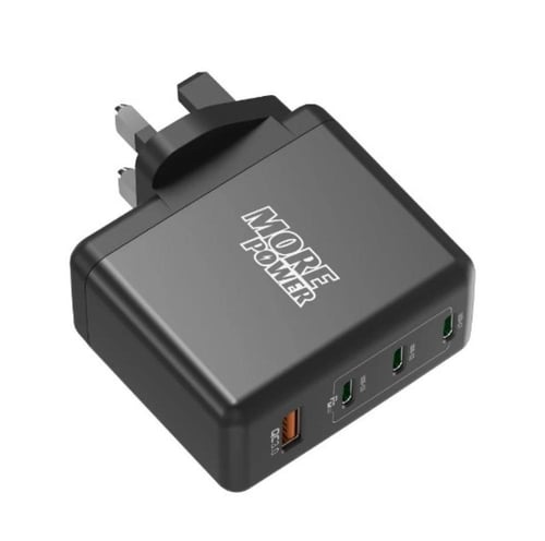 شاحن بيت مور بور 100 واط 3 منفذ PD ومنفذ USB