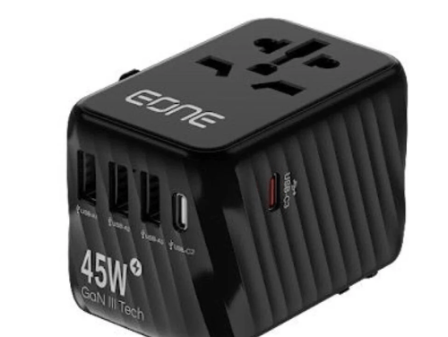 فيش سفر عالمي 3 منافذ USB-A و ومنفذين USB-C بقوة 4...