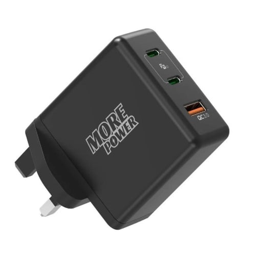 شاحن بيت مور بور 65 واط منفذين PD ومنفذ USB
