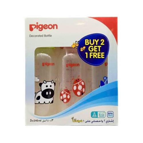 بيجون رضاعه بلاستيك (2+1مجانا) 240مل