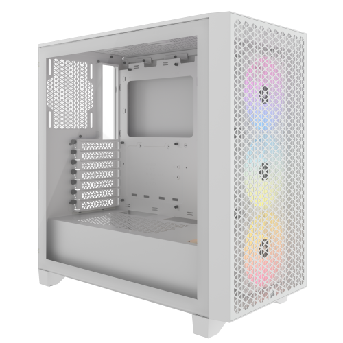صندوق 3000D RGB Corsair - أبيض