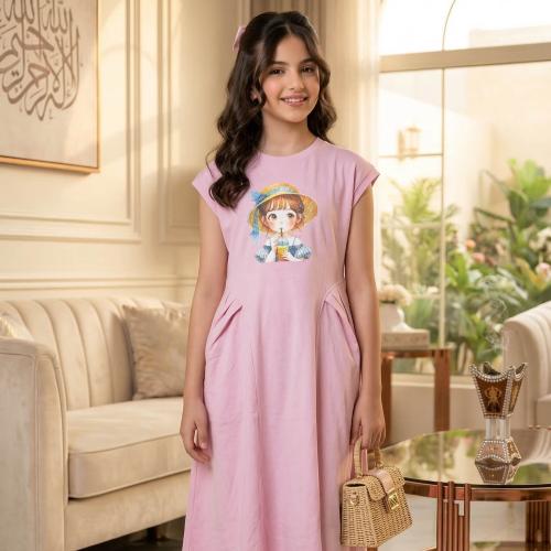 Dress "Flower Bow" – a touch of pink elegance