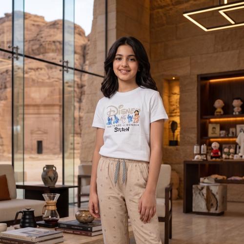 طقم كاجوال صيفي بتصميم كرتوني مريح