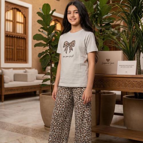 Leopard sparkle look set