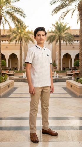 تيشيرت ck ابيض منقط ولادي