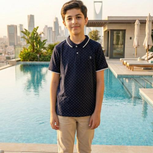 تيشيرت ck اسود منقط