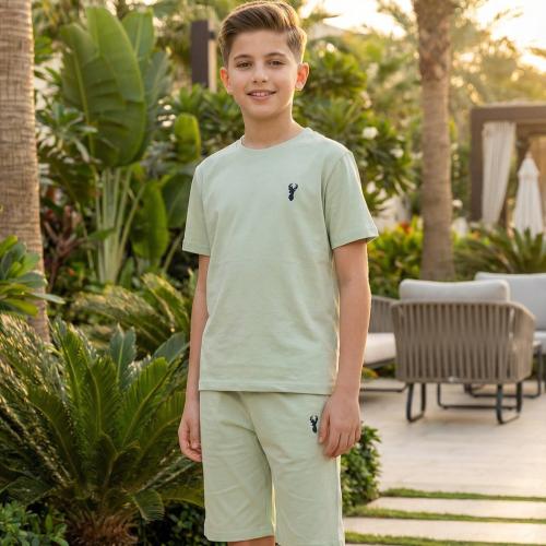 طقم "كاسبـيان" الصيفي - باللون الأخضر الباستيل