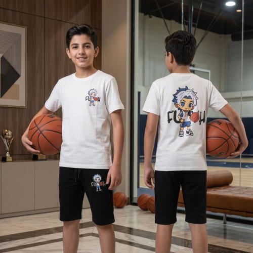 Casual summer set with sports design