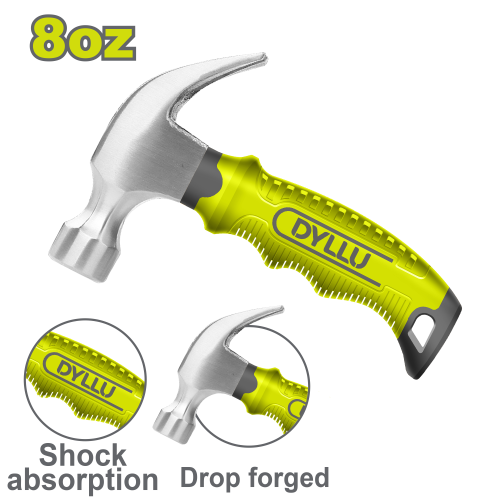 شاكوش بمخلب قصير مقبض الياف 8oz