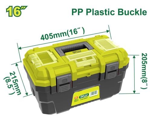 شنطة عده بلاستيك مشبك بلاستيك 16"