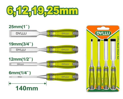 طقم ازميل خشب ? قطع 6,12,19,25mm