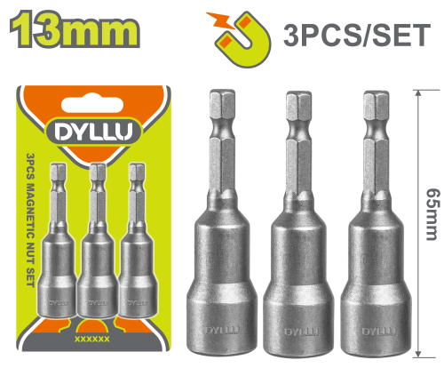 طقم حبوب دريل تربيط 13 ملي 3 قطع