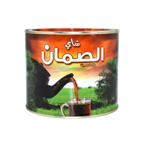 الصمان شاي علب مدور 360 جم *24