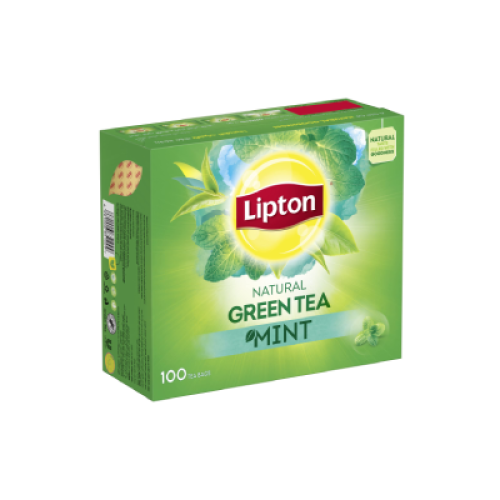 ليبتون شاي اخضر نعناع 100 خيط *12