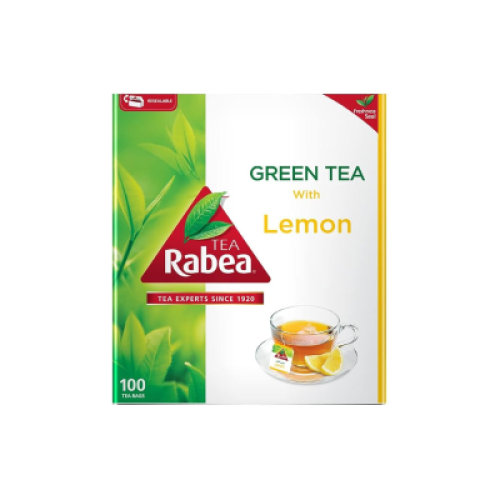 الربيع شاي اخضر باليمون 100 خيط *12