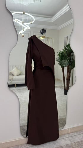 فستان سهره اسود واحمر