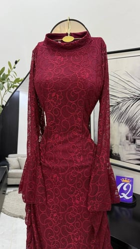 فستان سهره توتي و بني