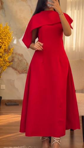 فستان سهرة احمر