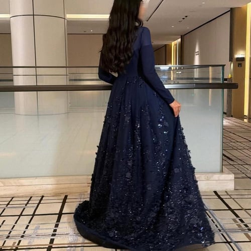 فستان سهره كحلي