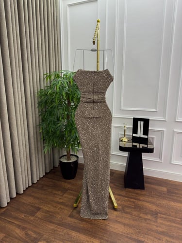 فستان سهره بني