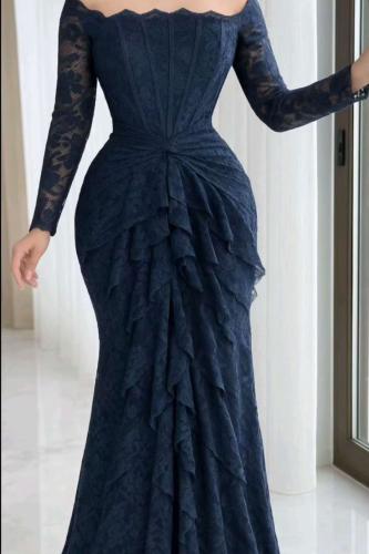 فستان سهره كحلي