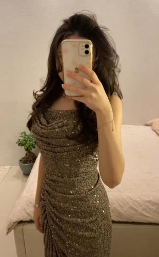 فستان سهره بني